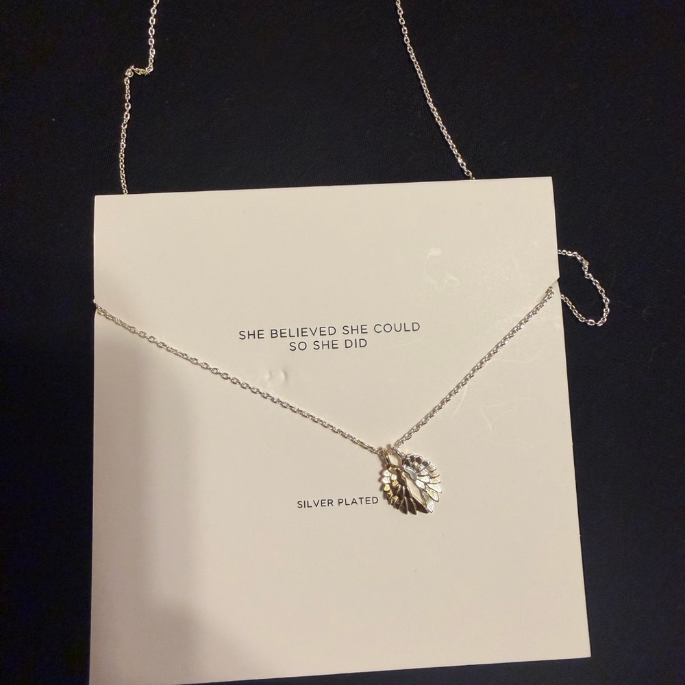 Silver Plated Inspirational Necklace purchased at Nordstrom.